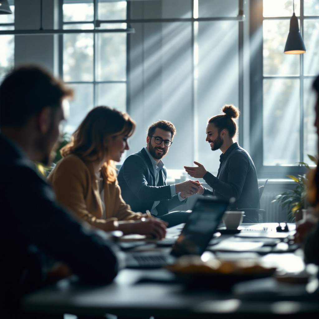 Free Collaborative Office Meeting Image - Office, Collaboration ...