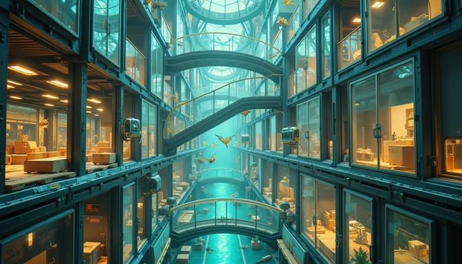 Multiple Level Glass Free Transparent Architectural Layers Image - Architecture, Atrium ...