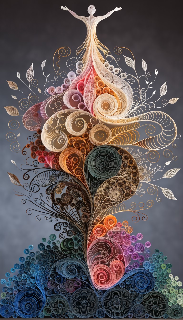 Free Evolution Paper Sculpture Image - Evolution, Quilling, Spiral ...