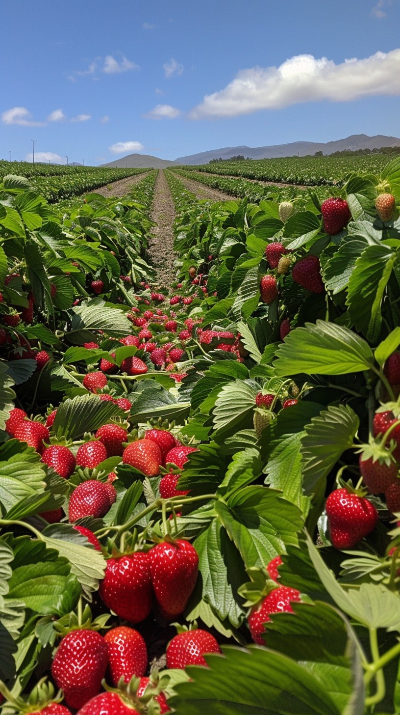 Free Strawberry Field Abundance Image - Strawberries, Field ...