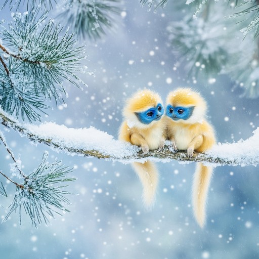 Distinguished Monkey Free Snowy Monkey Twins Image - Monkeys, Winter, Snow | Download at ...