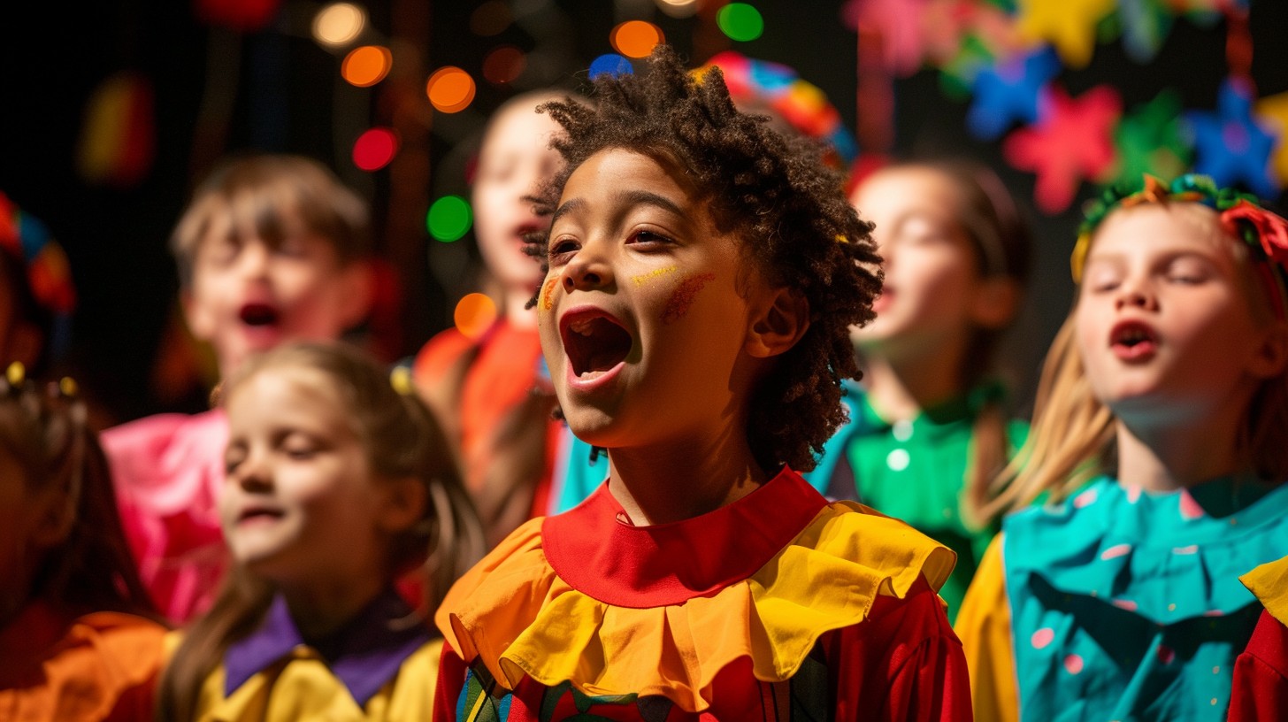 Colorful Choir Free Joyful Choir Performance Image - Singing, Choir, Children ...