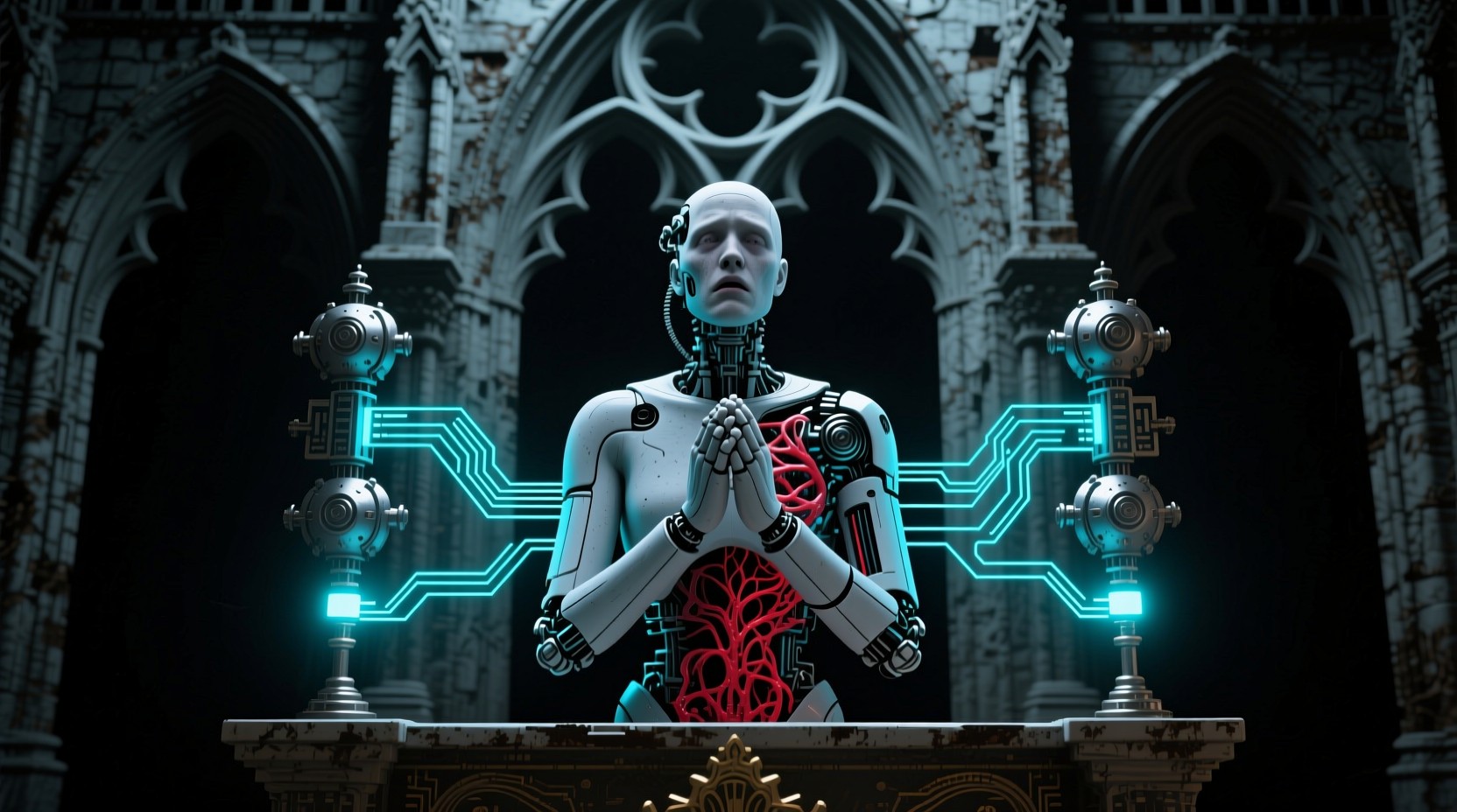 Free Gothic Cyborg Transformation Image - Cyborg, Gothic, Biomechanical ...