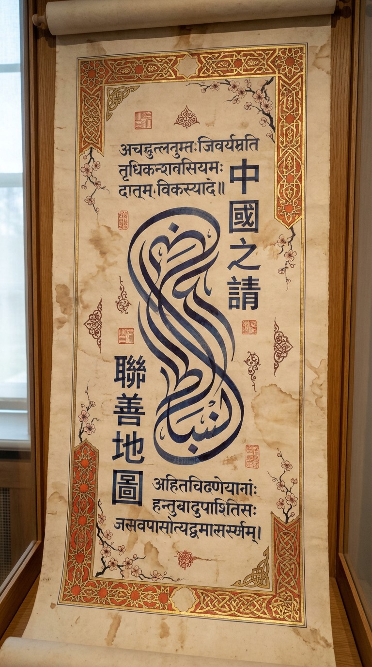 Free Ancient Multilingual Calligraphy Image - Calligraphy, Manuscript ...