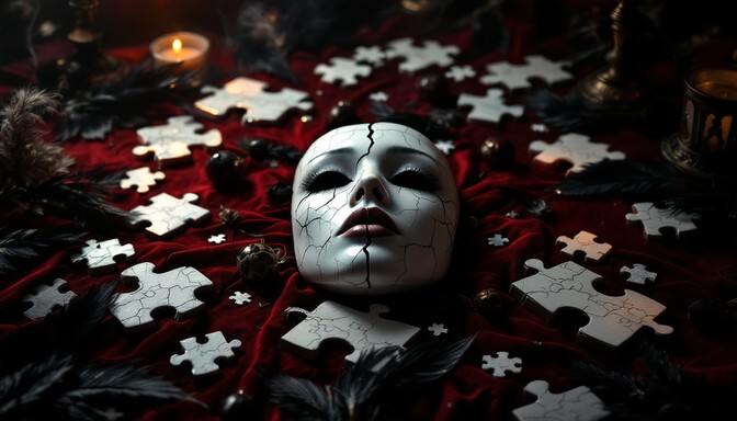 Free Broken Mask Puzzle Image - Gothic, Dark, Mask | Download at StockCake