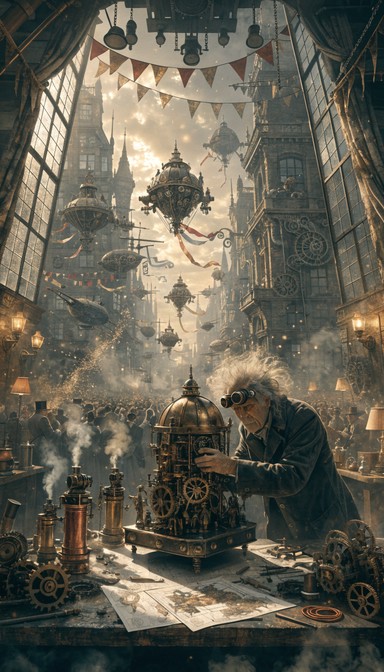 Free Steampunk Inventor's Workshop Image - Steampunk, Inventor ...