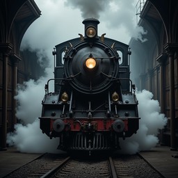 Free Ghostly Steam Engine Image - Locomotive, Steam, Vintage | Download ...
