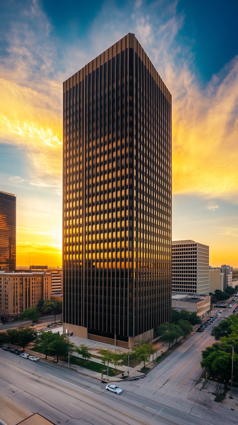 Free Sunset skyline view Image - Skyscraper, Sunset, Cityscape ...