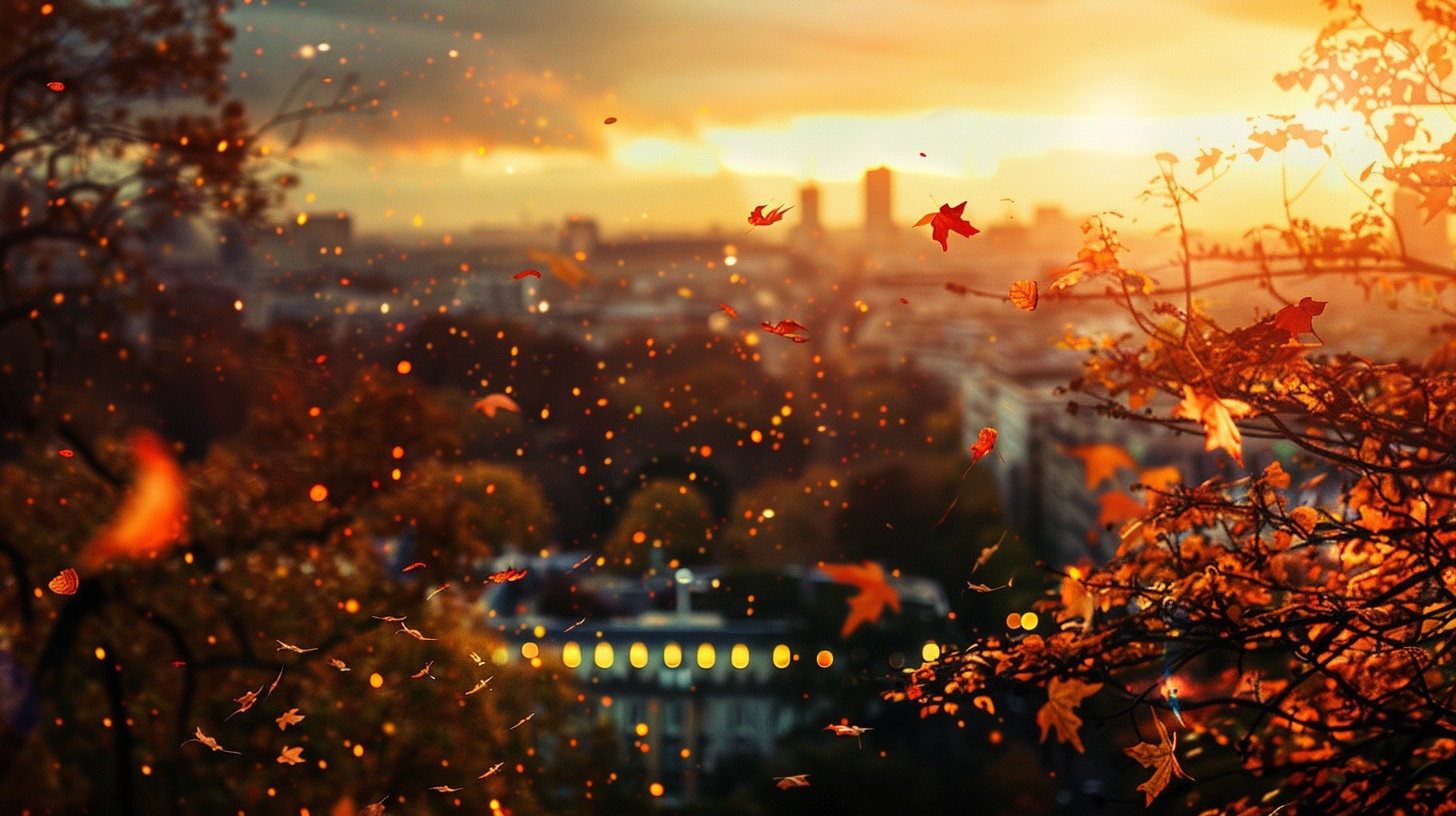 View Sun Fall Free Autumn Sunset View Image - Sunset, Autumn, Cityscape | Download at ...