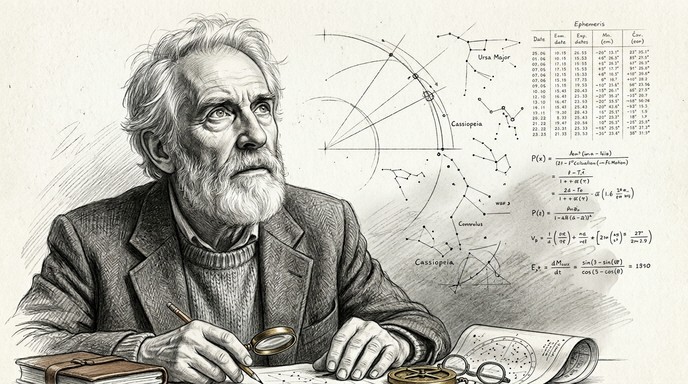 Free Celestial Wonder Portrait Image - Astronomer, Portrait, Graphite ...