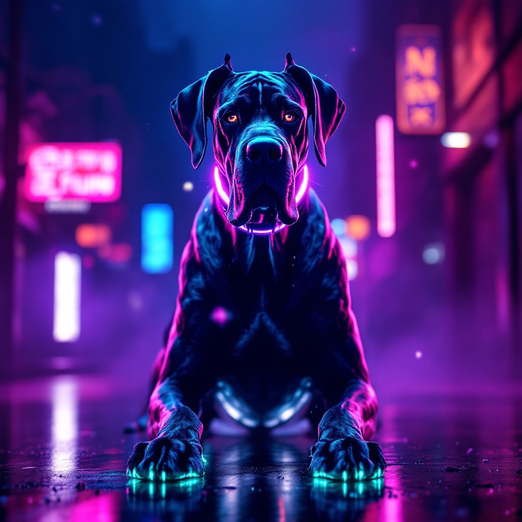 Perro Neon Free Neon Cyberpunk Canine Image - Dog, Cyberpunk, Neon | Download at ...