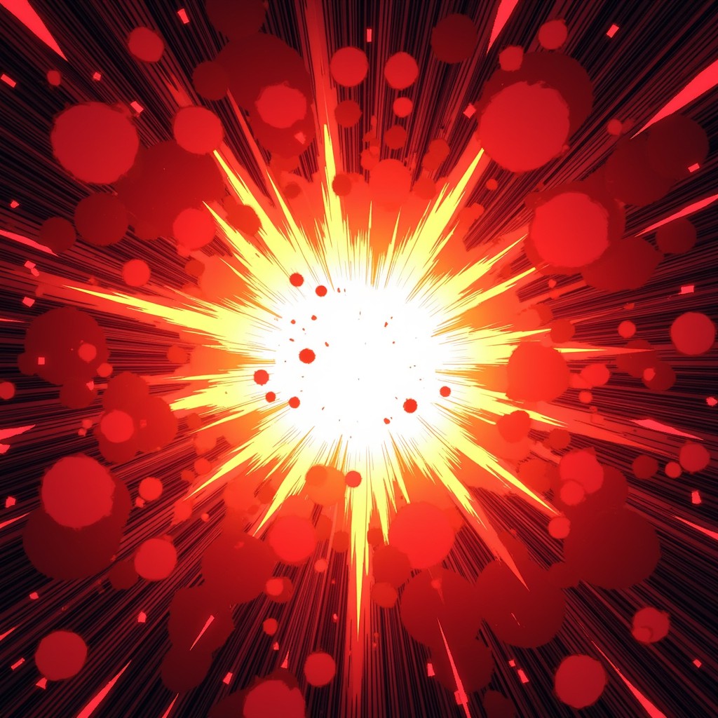 Free Dynamic Red Eruption Image - Explosion, Anime, Manga | Download at ...
