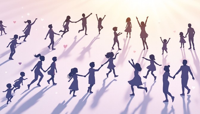 Free Dancing Shadow Silhouettes Image - Silhouettes, Dancing, Playful ...
