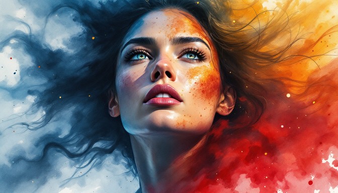 Free Fierce Woman Portrait Image - Watercolor, Portrait, Woman ...