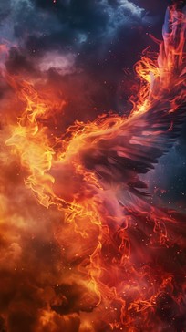 Free Fiery Phoenix Ascends Image - Phoenix, Fire, Sunset | Download at ...