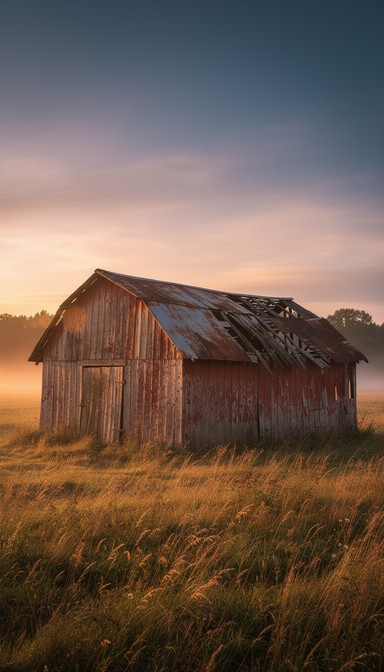 Free Sunset Barn Solitude Image - Barn, Sunset, Field | Download at ...