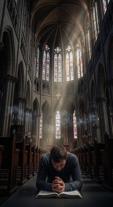 Download Prayer In Cathedral Image - Prayer, Cathedral, Worship | StockCake