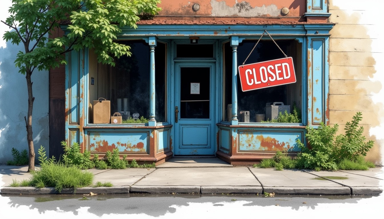 Free Abandoned Blue Storefront Image - Abandoned, Storefront, Closed ...