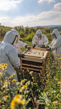 Free Beekeepers inspecting hive Image - Beekeeping, Apiary, Bees ...