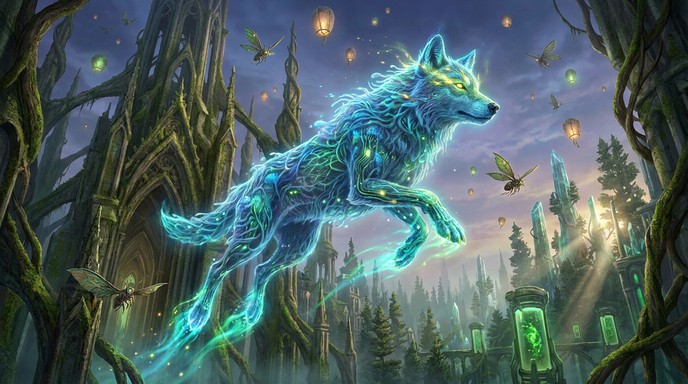 Free Ethereal Wolf Ascending Image - Wolf, Spirit, Ethereal | Download ...