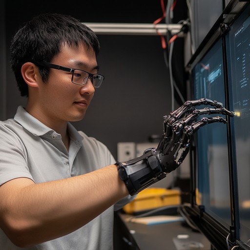 Free Engineer testing robotics Image | Download at StockCake