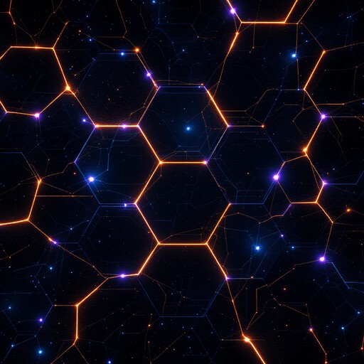 Hexagonal Network Texture Free Luminous Hexagon Network Image | Download at StockCake