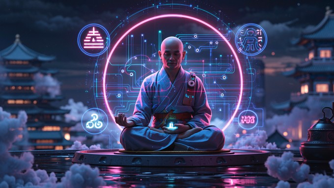 Free Digital Zen Master Image - Robot, Meditation, Zen | Download at ...
