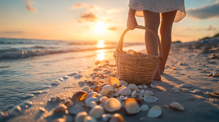 Free Sunset Shell Collection Image - Sunset, Beach, Shells | Download ...