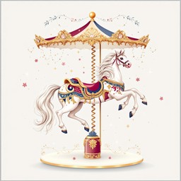 壮麗な回転木馬の画像をダウンロード - メリーゴーランド, 馬