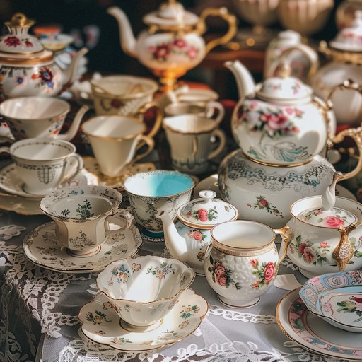 Full Retro Tea Set Free Vintage Tea Set Image - Vintage, Teapot, Teacups | Download at ...