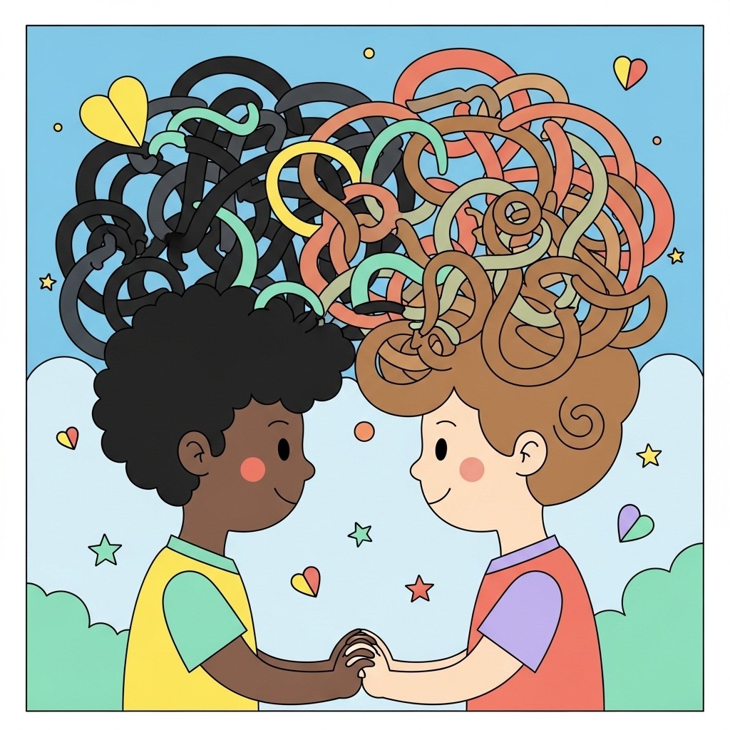 Free Minds Intertwining Colorfully Image - Friendship, Connection ...