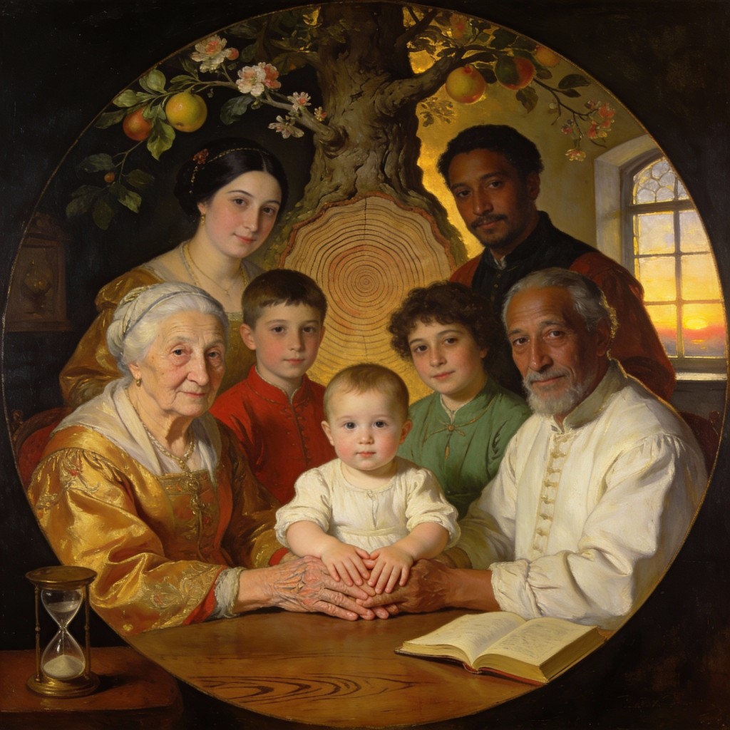 Free Four Generations Gathered Image - Family, Generations, Portrait ...