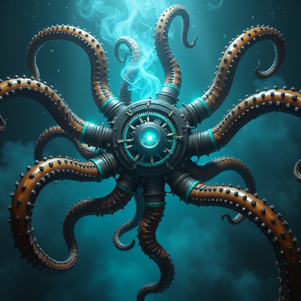 Free Mechanical Octopus Core Image - Biomechanical, Tentacles, Octopus ...