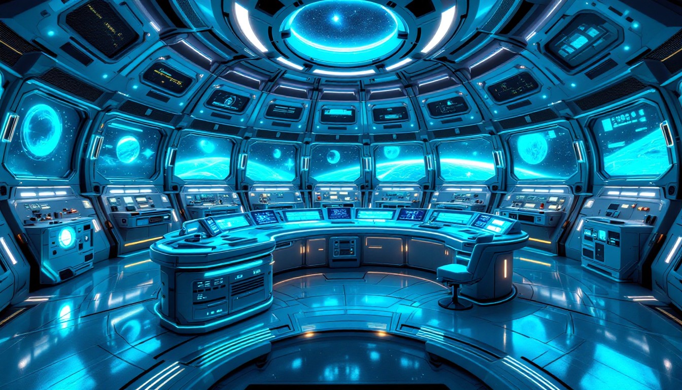 Free Futuristic Command Bridge Image - Futuristic, Spaceship ...