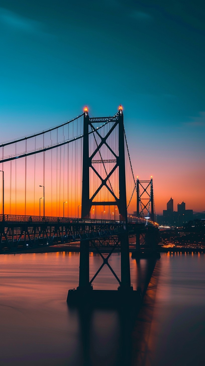 Free Sunset Bridge View Image - Sunset, Bridge, Water | Download at ...