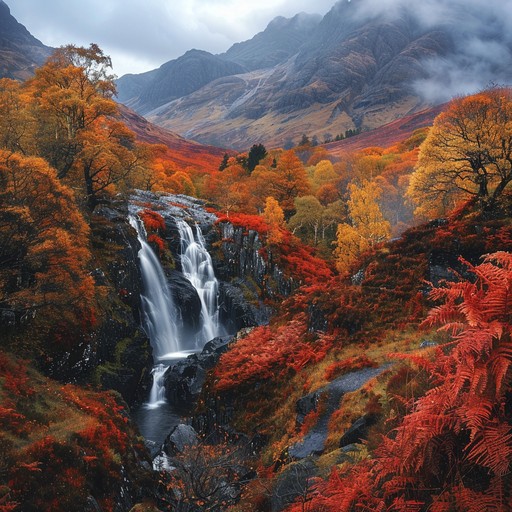 Free Autumn Waterfall Scene Image - Autumn, Waterfall, Forest ...