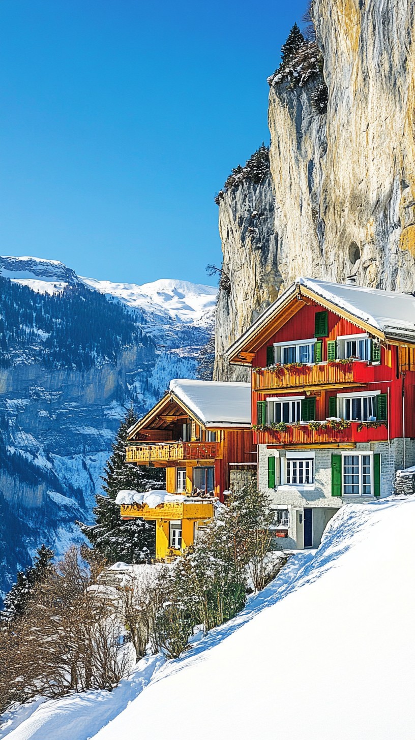 Free Alpine village winter Image - Alpine, Winter, Village | Download ...