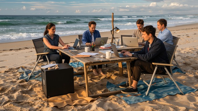 Free Beach Office Work Image - Beach, Office, Work | Download at StockCake