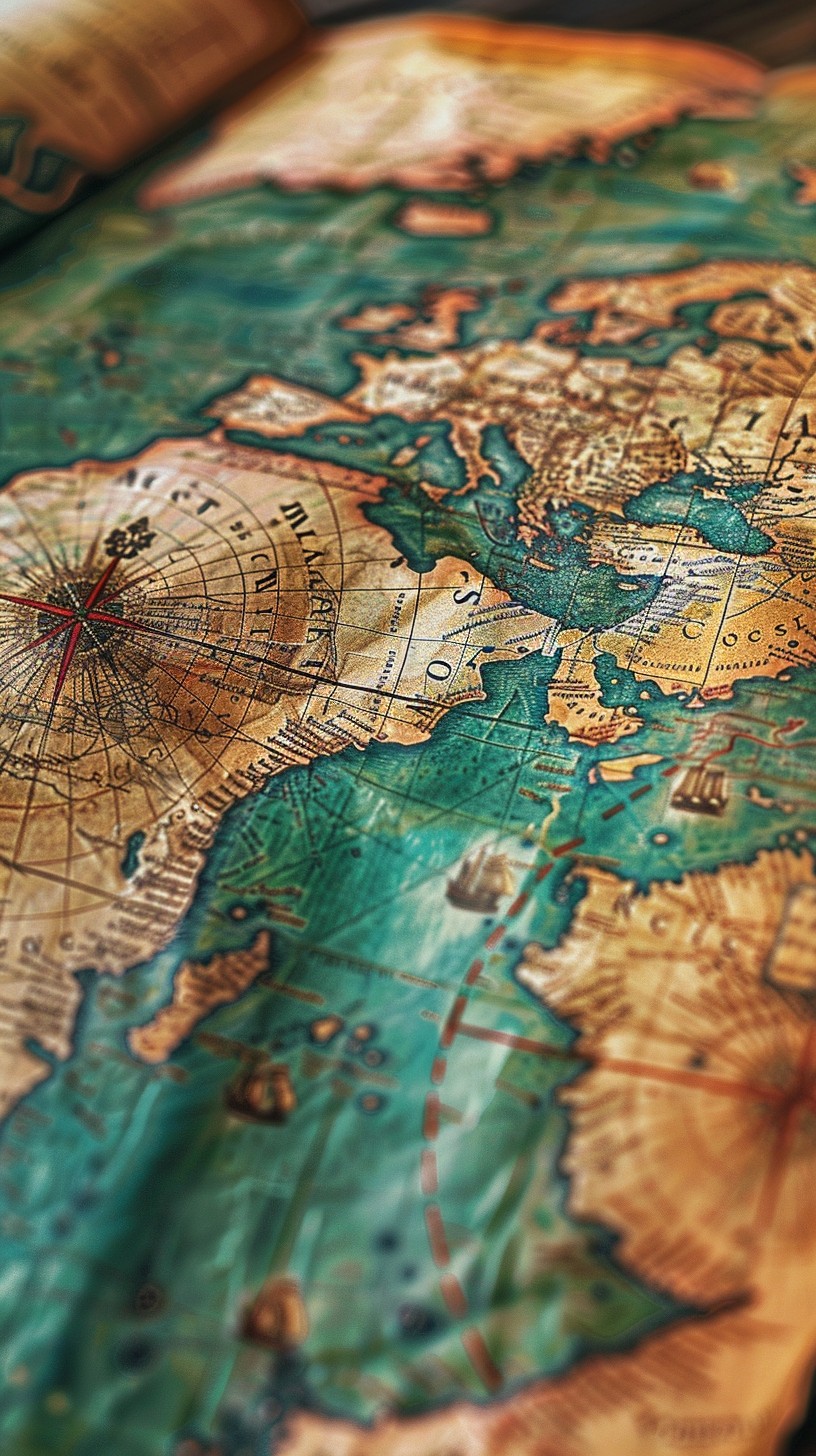 Free Vintage World Map Image - Map, World, Vintage | Download at StockCake