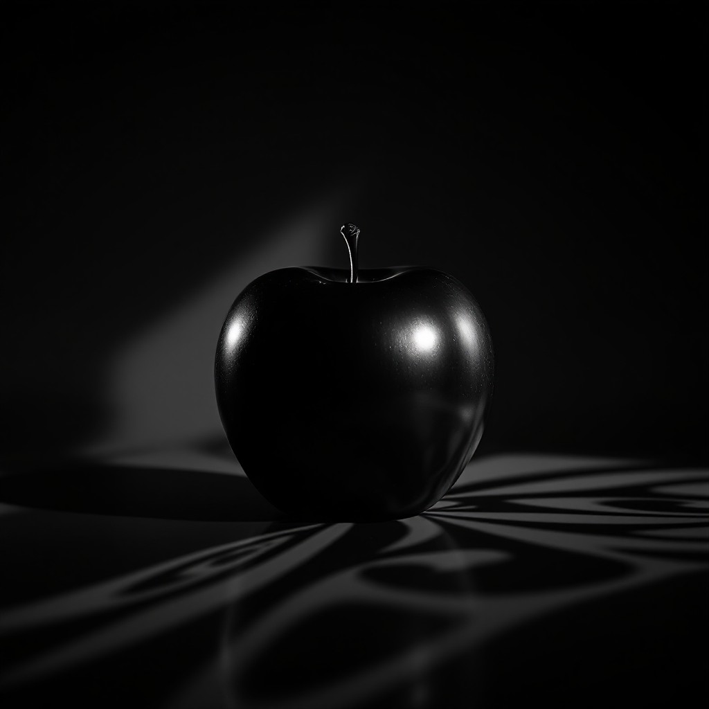 Free Dramatic Apple Shadow Image - Apple, Minimal, Monochrome ...