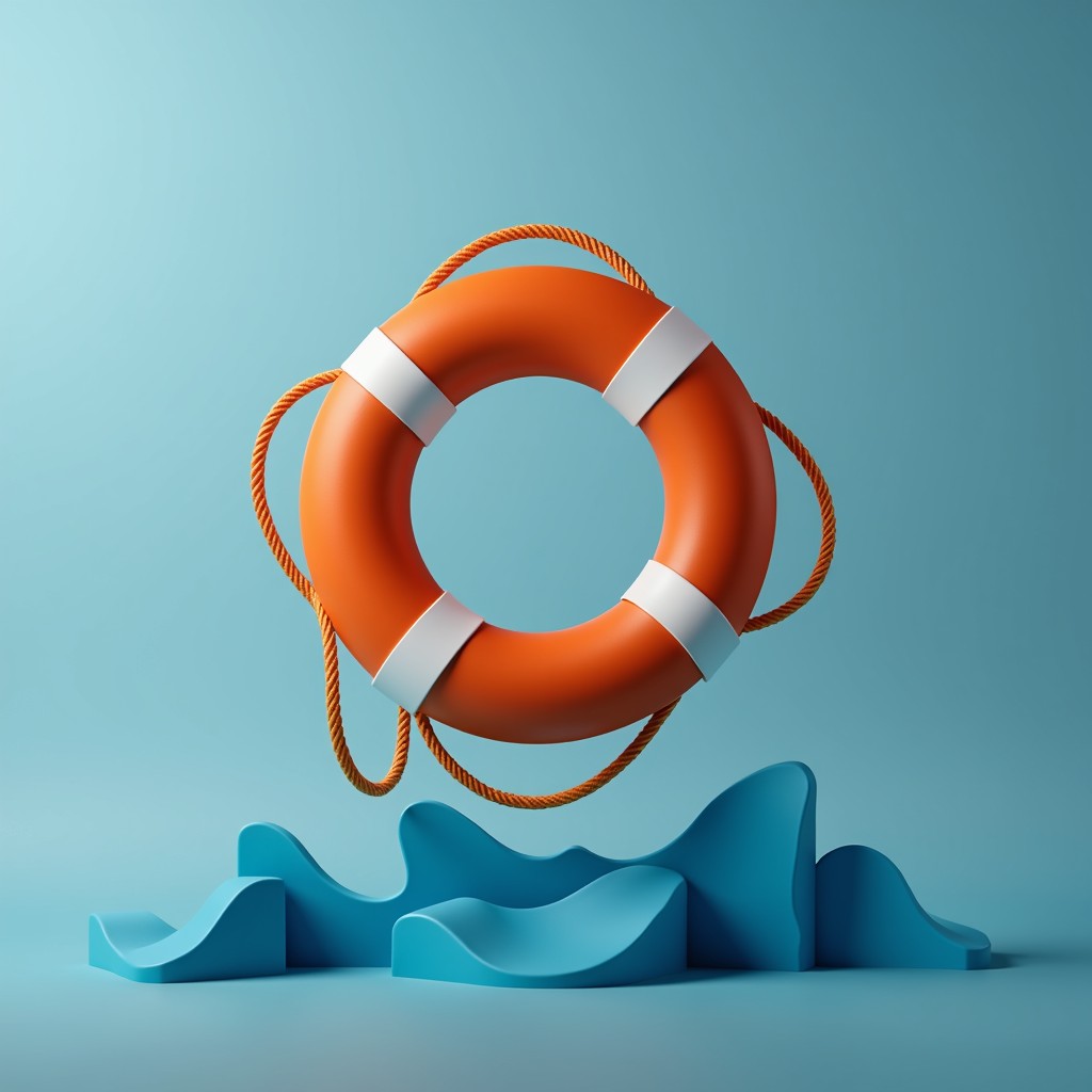 Free Floating Safety Beacon Image - Lifesaver, Orange, Blue | Download ...