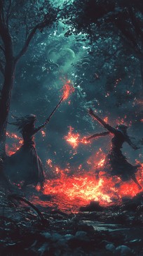 Magic Forest Fire Free Mystical Forest Magic Image - Magic, Forest, Fire | Download at ...