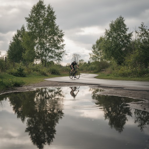 Free Pedaling Through Reflections Image - Cyclist, Bicycle, Reflection ...