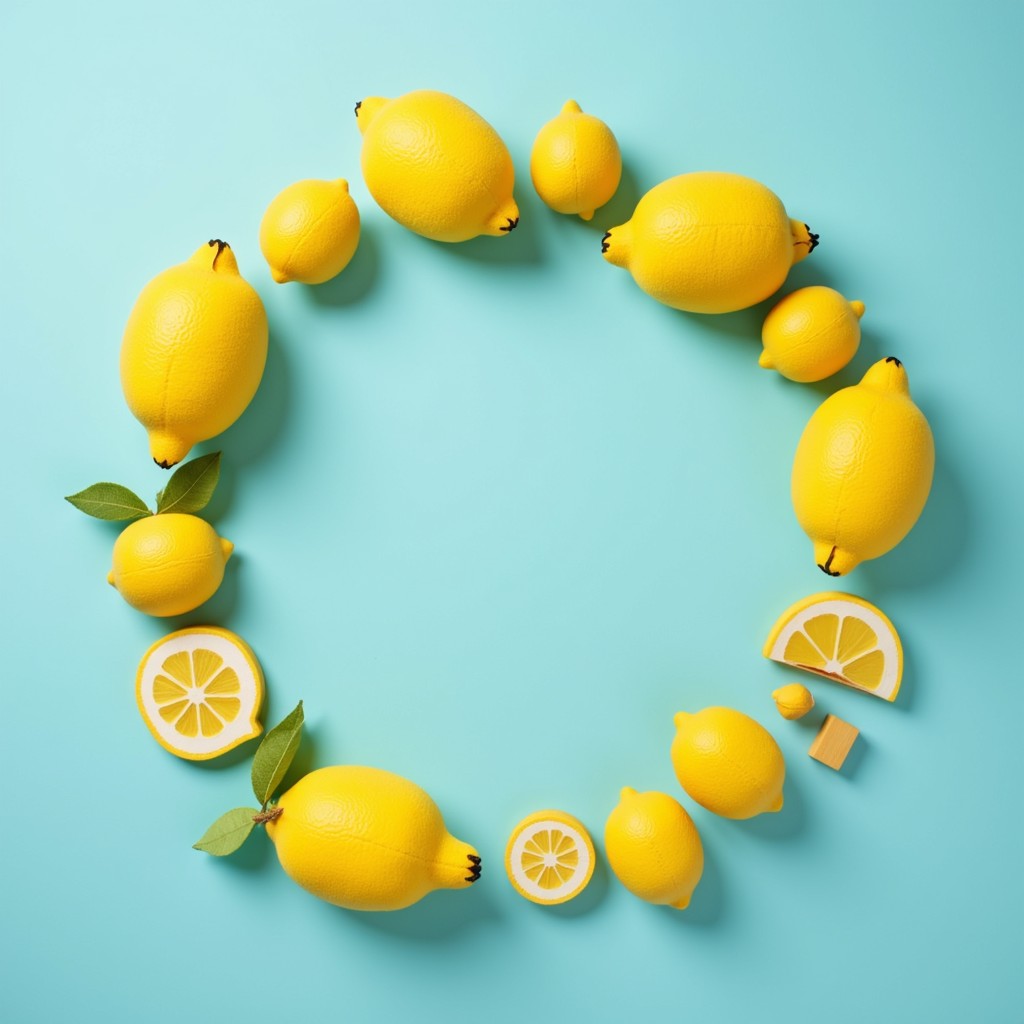 Free Lemon Circle Display Photo - Lemons, Citrus, Yellow | Download at ...