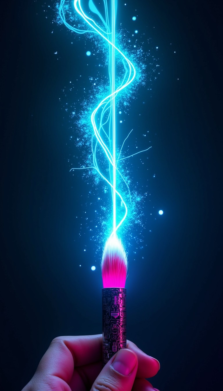 Free Digital Brush Magic Image - Paintbrush, Neon, Glowing | Download ...