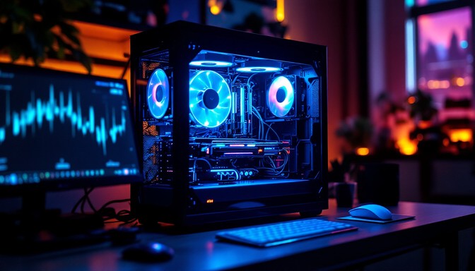 Red Blue Rgb Computer Free Illuminated Tech Masterpiece Image - Pc, Gaming, Rgb | Download at ...