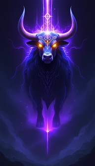 Free Mystical Bull Ascending Image - Bull, Mystical, Purple | Download ...