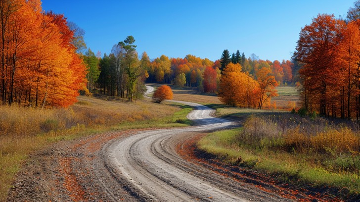 Download Autumn Road Trip Image - Autumn, Foliage, Scenic | StockCake