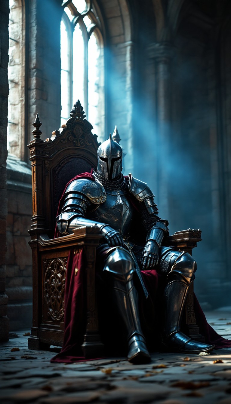 Free Knight Awaits Destiny Image - Knight, Armor, Throne | Download at ...