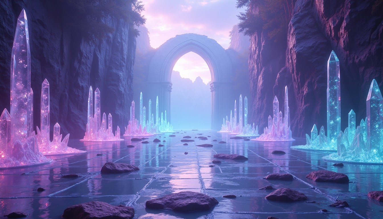 Free Luminous Crystal Pathway Image - Crystal, Fantasy, Magical ...